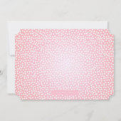 Gold Fairy Pink Bloemen Verjaardag Uitnodiging (Achterkant)