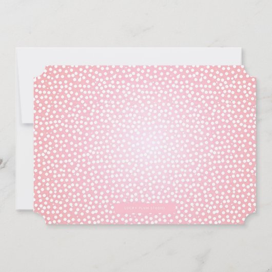 Gold Fairy Pink Bloemen Verjaardag Uitnodiging (Achterkant)