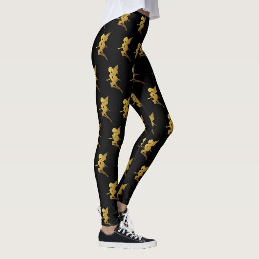 Gold Fairy Silhouettes Leggings (Rechts)