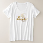 Gold Fairy  The Godmoeder Grote Maat T-shirt (Design voorkant)