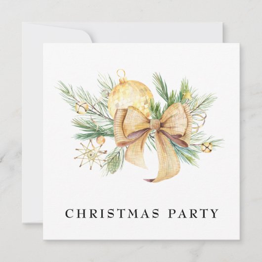 *~* GOLD Family Corporate AP20 kerstparty Kaart (Voorkant)