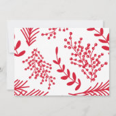 Gold Family Holiday - Kerstfeest Happy Holiday Fot Feestdagenkaart (Achterkant)