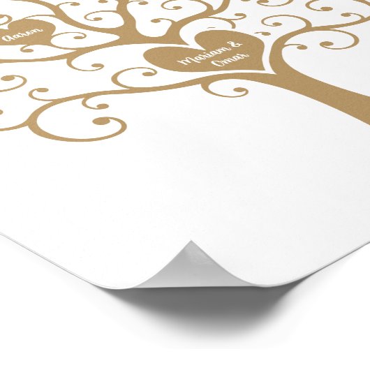 Gold Family Tree Poster (Hoek)