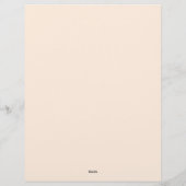 Gold Fan Lijst op rood Briefhoofd (Achterkant)