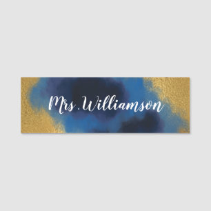 Gold Fancy Business Professional Teacher Naamplaatje