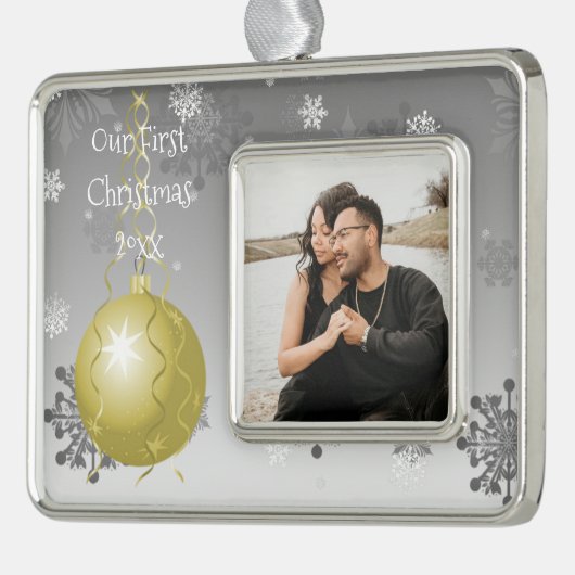 Gold Fancy kerstomhuld Ornament (Links)