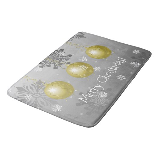 Gold Fancy kerstsieraad Bath Mat (Gekanteld)