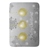 Gold Fancy kerstsieraad Bath Mat (Voorkant Verticaal)