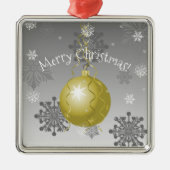 Gold Fancy kerstsieraardenkeramisch Ornament (Voorkant)