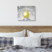 Gold Fancy kerstsiercanvas afdrukken (Insitu (Slaapkamer))