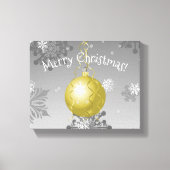 Gold Fancy kerstsiercanvas afdrukken (Voorkant)