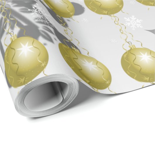 Gold Fancy kerstsierpapier Cadeaupapier (Rol Hoek)