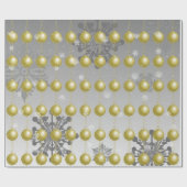 Gold Fancy kerstsierpapier Cadeaupapier (Vlak)