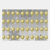 Gold Fancy kerstsierpapier Inpakpapier Vel (Voorkant 3)