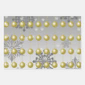 Gold Fancy kerstsierpapier Inpakpapier Vel (Voorkant 2)