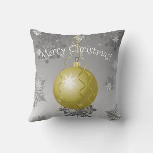 Gold Fancy kerstsierSierkussen Kussen (Achterkant)