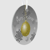 Gold Fancy kerstversiering Ornament (voorkant)