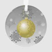 Gold Fancy kerstversiering Ornament (achterkant)