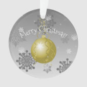 Gold Fancy kerstversiering Ornament (voorkant)
