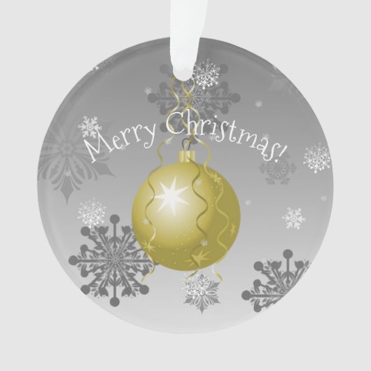 Gold Fancy kerstversiering Ornament (voorkant)
