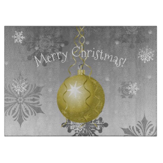 Gold Fancy kerstversieringsbord Snijplank (Voorkant)