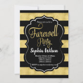 Gold Farewell-partij nodigt uit Kaart (Voorkant)