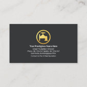 Gold Faucet Home Pipeline Border Visitekaartje (Achterkant)