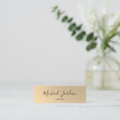 Gold Faux Afstuderen Name Card Mini Visitekaartje (Staand voorkant)