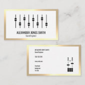 Gold Faux-audio Visitekaartje (Voorkant / Achterkant)