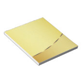 Gold Faux Boarder Striped Photo lijst Autograaf Notitieblok (Schuin)