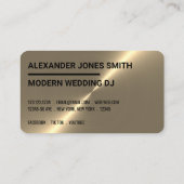 Gold Faux DJ-controller Visitekaartje (Achterkant)