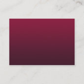 Gold Faux Embossed Wedding Table Number Kaart Plaatskaartje (Achterkant)