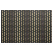 Gold Faux Foil Pineapple Fabric Stof (Yard (91,4 cm))