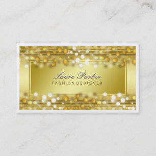 Gold Faux Foil Professional Elegant Glitter Chic Visitekaartje