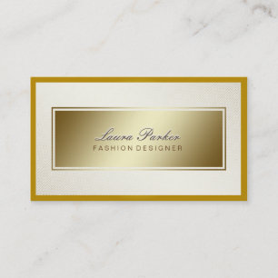 Gold Faux Foil Professional Elegant Moderne Chic Visitekaartje