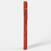 Gold Faux Foliage Glitter Elegant Samsung Galaxy Hoesje (Rechterkant)