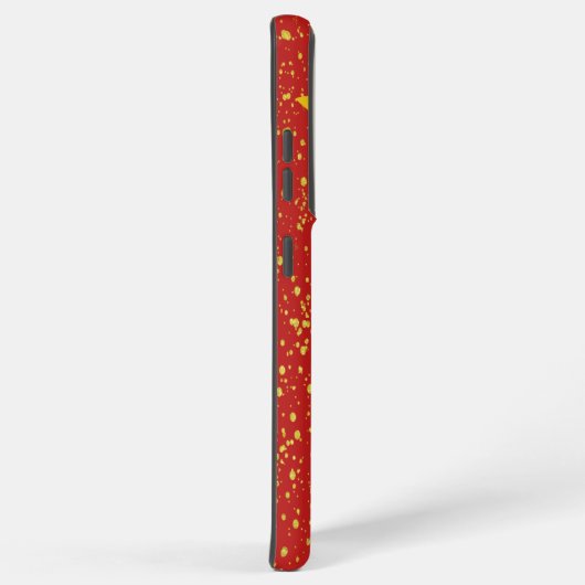 Gold Faux Foliage Glitter Elegant Samsung Galaxy Hoesje (Rechterkant)