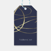 Gold Faux-Folie Alle kleuren Cadeaulabel (Achterkant)