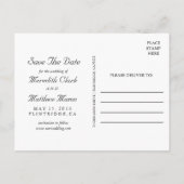 Gold Faux Folie Confetti Save the Date Briefkaart (Achterkant)