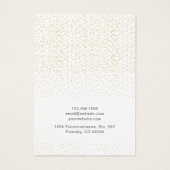 Gold Faux Folie Dot Ketting Jewelry Display Kaart (Achterkant)