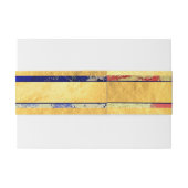 Gold Faux Folie Roze Paars genaamd Wedding Uitnodigingen Wikkel (Achterkant Voorbeeld)