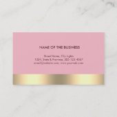 Gold Faux Folie Web Computer Professional Elegant Visitekaartje (Achterkant)