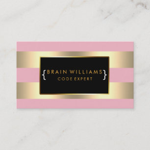 Gold Faux Folie Web Computer Professional Elegant Visitekaartje