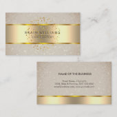 Gold Faux Folie Web Professional Minimal elegant Visitekaartje (Voorkant / Achterkant)