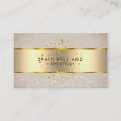 Gold Faux Folie Web Professional Minimal elegant Visitekaartje (Voorkant)