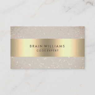 Gold Faux Folie Web Professional Minimal elegant Visitekaartje