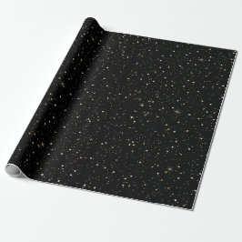 Gold faux glitter and sparkles cadeaupapier