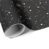 Gold faux glitter and sparkles cadeaupapier (Rol Hoek)