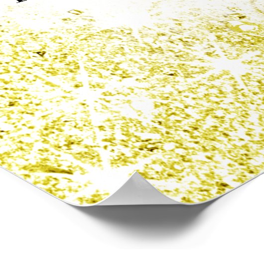 Gold, Faux Glitter, Custom, Weddenschap Welcome Poster (Hoek)