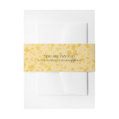 Gold Faux Glitter Embellishing Wedding Uitnodigingen Wikkel (Voorkant Voorbeeld)